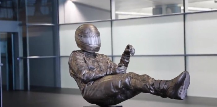 La escultura que hizo McLaren para Ayrton Senna
