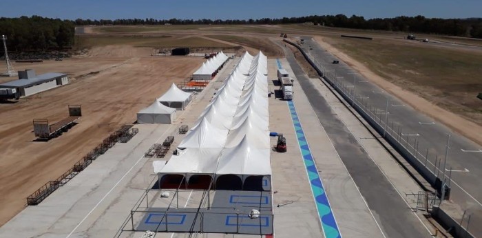 Comenzó la última etapa de asfaltado en el autódromo de Bahía Blanca