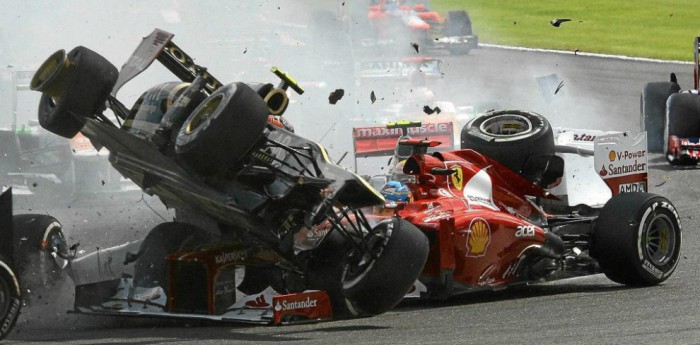 Alonso tuvo un Deja vu de Bélgica 2012