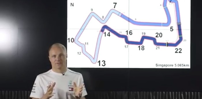 Bottas explica una vuelta en Singapur