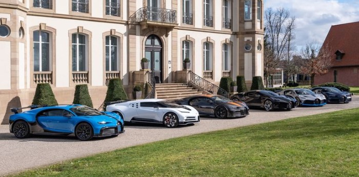 La increíble muestra de modelos Bugatti