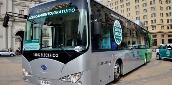 Chile tendrá autobuses eléctricos comprados a BYD de China