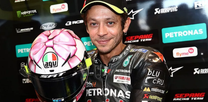 El casco de Valentino Rossi para su futura hija