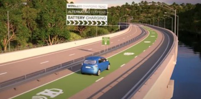 Las rutas del futuro recargarán autos eléctricos mientras circulan