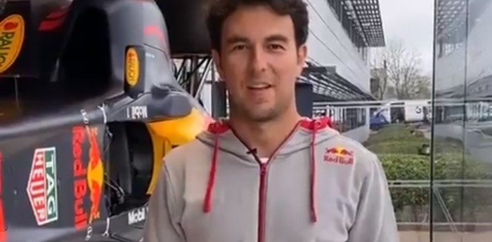 Checo Pérez tuvo su primer día de trabajo en Red Bull
