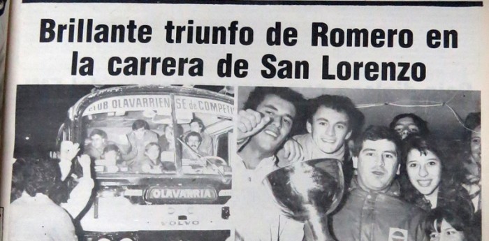Homenajearon en Olavarría al "Chueco" Romero