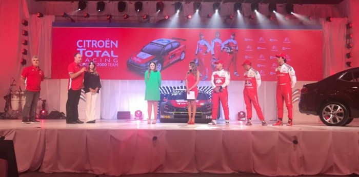 Citroën, con sus pilotos y el C4 Lounge, en sociedad