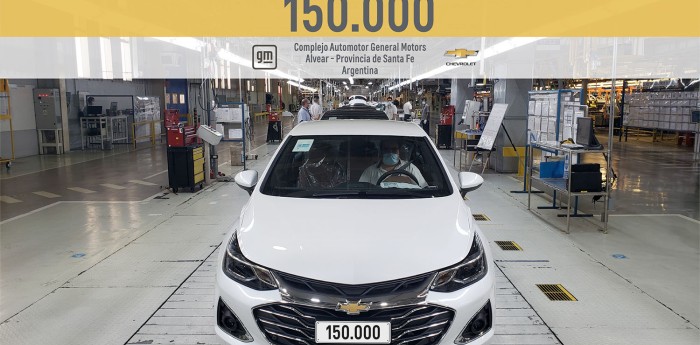 Chevrolet Cruze llegó a 150.000 unidades producidas en su planta de Alvear 