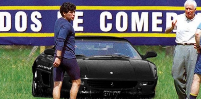 La historia detrás de la Ferrari negra de Maradona