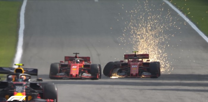 Las Ferrari chocaron entre sí; “El golpe de Vettel es frustrante”