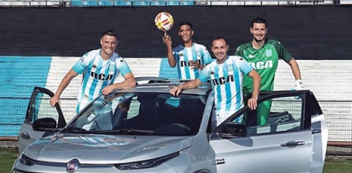 Fiat celebra la conquista de Racing