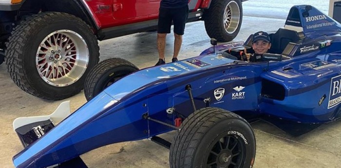 Un nuevo Fittipaldi dio su primer paso en el automovilismo