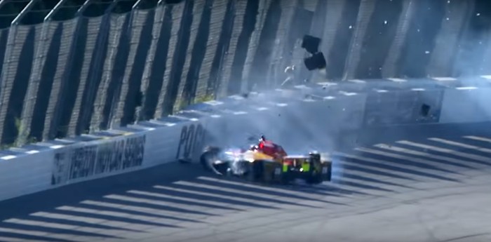 Accidente en la clasificación de IndyCar