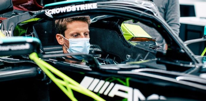 Romain Grosjean vuelve a manejar un F1