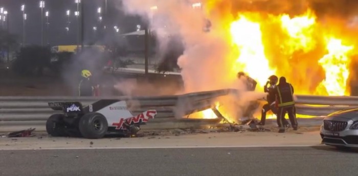 El crudo relato de Grosjean tras el accidente: “Vi venir la muerte”