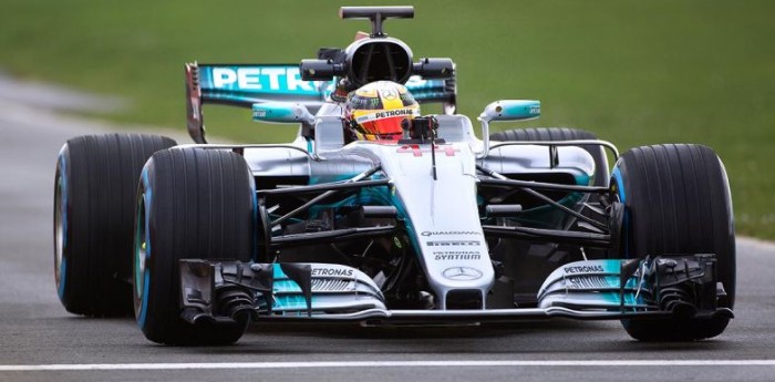 Apareció en pista el nuevo Mercedes W08