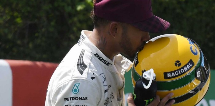 Hamilton:  "Ayrton me motivó a mí a hacer lo que hacía él"
