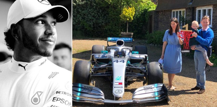 Lewis Hamilton, tendrá un ángel siguiendo sus carreras...