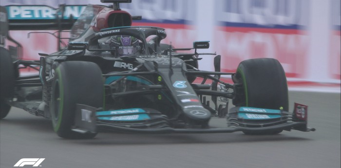 Lewis Hamilton logró en Rusia su victoria N° 100