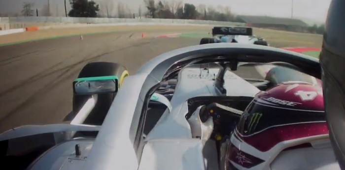 A bordo: La maniobra de Hamilton para no impactar contra Kubica