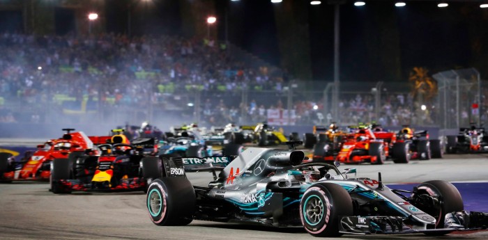 Victoria de Hamilton y debacle de Ferrari en Singapur