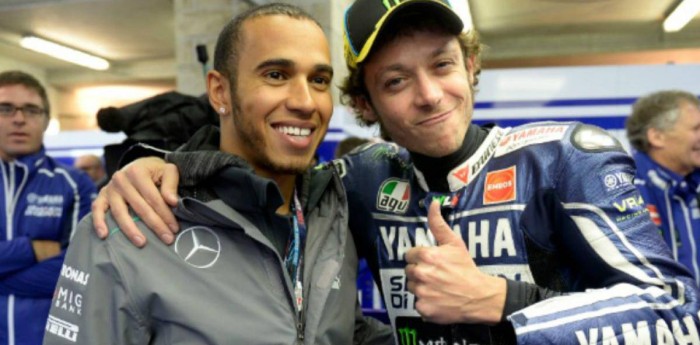 Hamilton se subirá a una MotoGP en la pista de Rossi