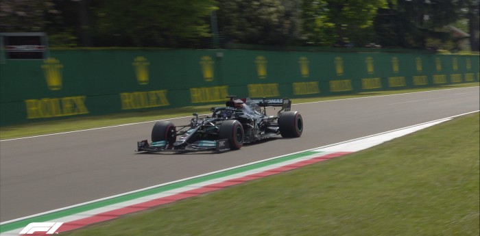 Hamilton se quedó con la pole en Imola