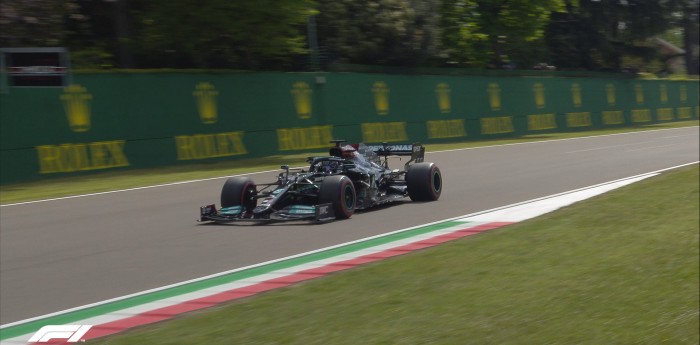 Hamilton dominó el único ensayo en Imola