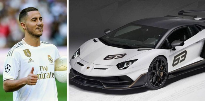 Hazard fue a entrenar en su nuevo Lamborghini Aventador SVJ