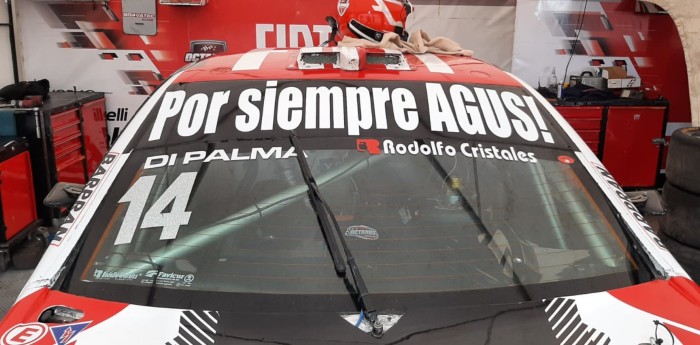 El homenaje a Agustina en el auto de Di Palma