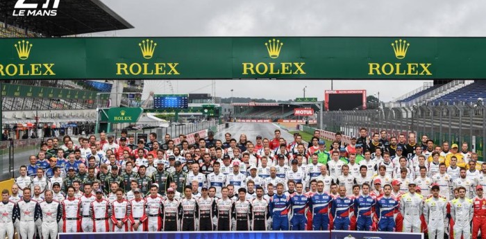La foto oficial de Le Mans con todos los pilotos