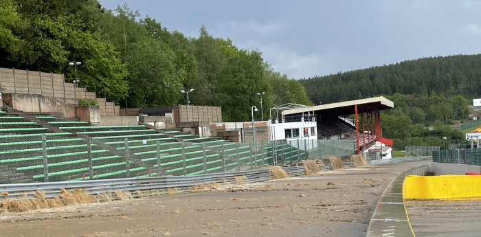 Spa Francorchamps quedó bajo agua