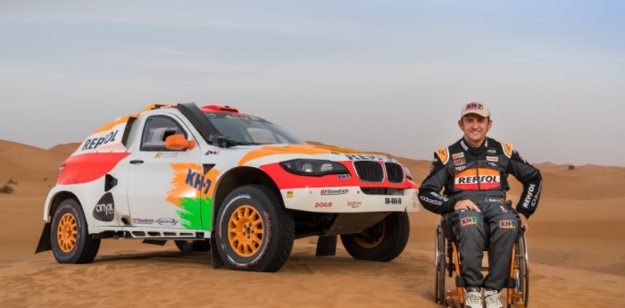 Esteve, de la silla de ruedas a correr en el Dakar