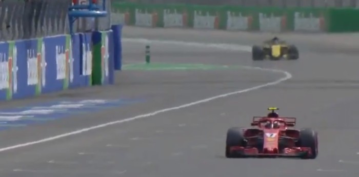 Kimi Raikkonen y su compañero para Ferrari