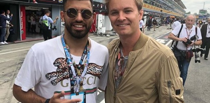 El Kun Agüero, presente en el GP de Monza