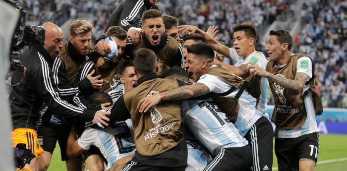 La felicidad de los pilotos por la victoria de Argentina