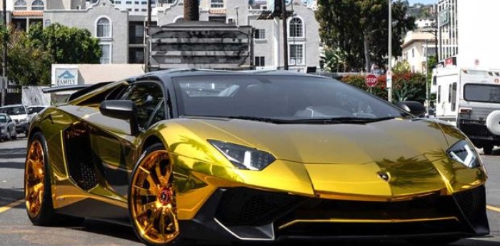 Capricho máximo: un Lamborghini Aventador de oro