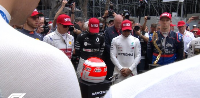 Homenaje oficial de la f1 a Niki Lauda en Mónaco