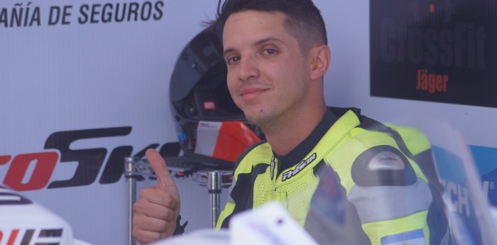 Lautaro Espejo volvió a subirse a la moto en Mendoza