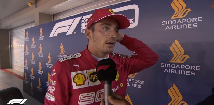 Leclerc, molesto con la estrategia de Ferrari