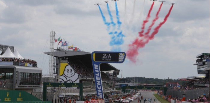 Pechito López, adelante con el Toyota en Le Mans