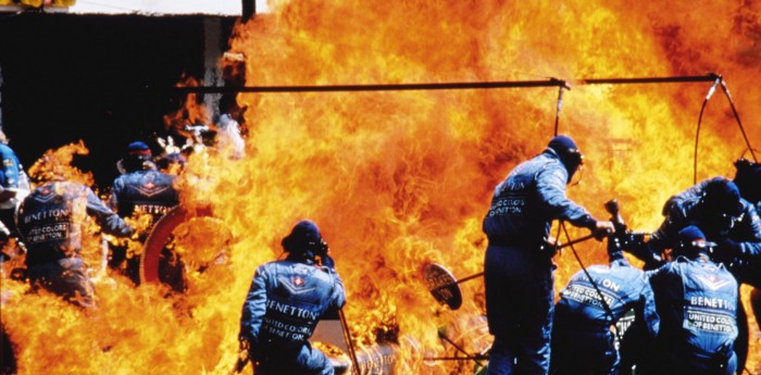Tensión y fuego en el GP de Alemania de 1994