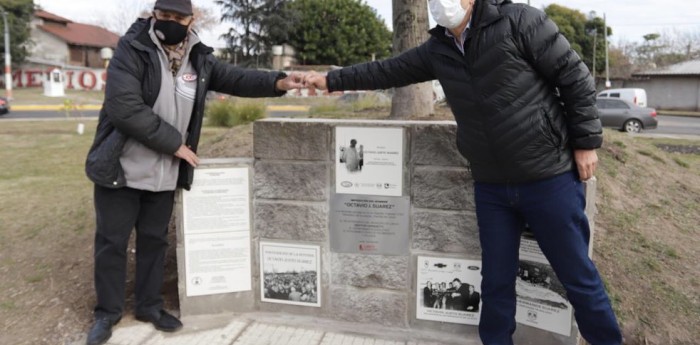 Pusieron en valor monumento a Octavio Suárez en Lanús