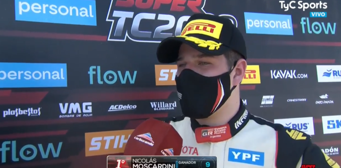 Nicolás Moscardini: "Sufrí un montón en la carrera"