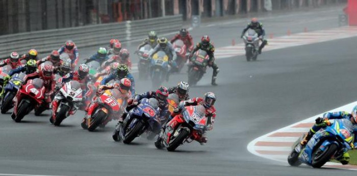 Aragón recibe la Moto GP