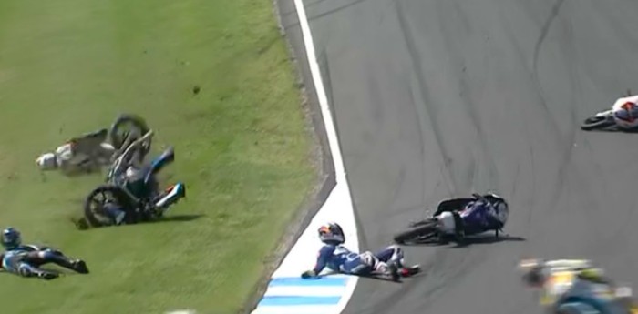 Escalofriante accidente en Moto 3