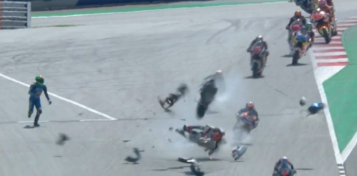 El espectacular accidente que se dio en Moto 2