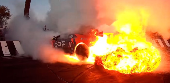 Un Youtuber destruyó su Lamborghini Huracán haciendo Drift