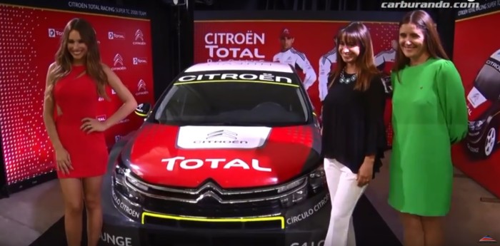 Pampita, en la presentación del Citroën Total Team