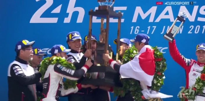 Histórico podio de Pechito en Le Mans; la gloria para Alonso